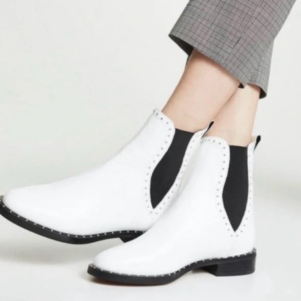 Rebecca Minkoff Sabeen Studded‎ Leather Chelsea Boots - Size 6.5